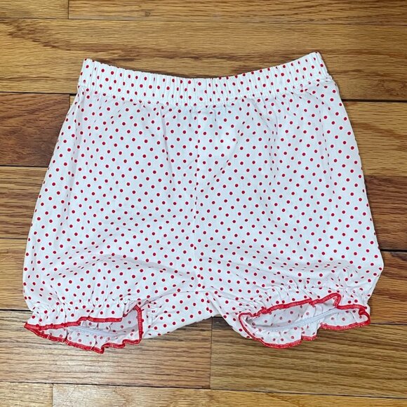 Girls 12 Month Three Apple Back to School Bloomerset - Picture 3 of 6